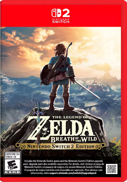 The Legend of Zelda Breath of the Wild game Box